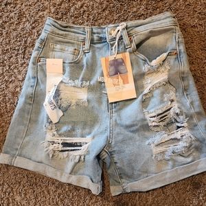 wax jean shorts